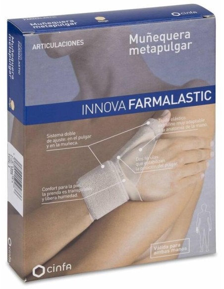 Farmalastic Innova Muñequera Metapulgar Grande/Extra-Grande, 1 Ud