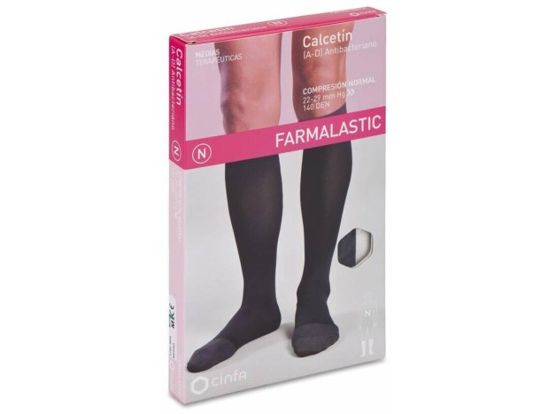 Farmalastic Calcetín Antibacteriano Negro...