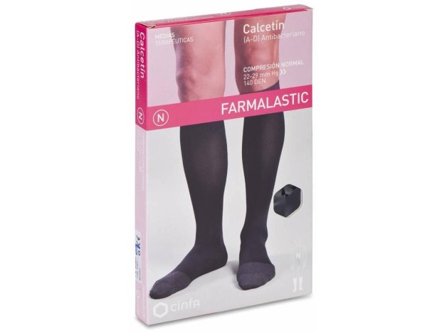 Farmalastic Calcetín Antibacteriano Negro...