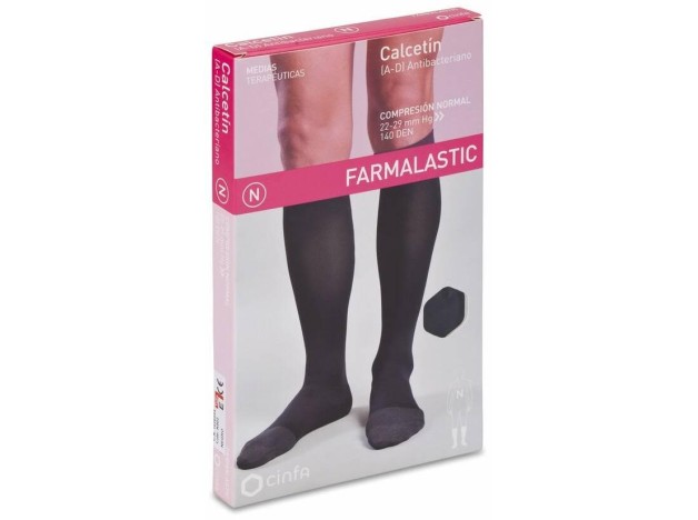 Farmalastic Calcetín Antibacteriano Negro...