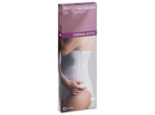 Farmalastic Faja Algodón Blanco Talla 3, 1 Ud