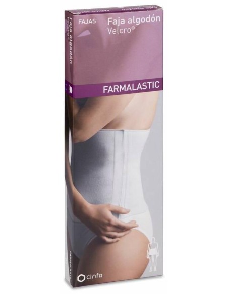Farmalastic Faja Algodón Blanco Talla 3, 1 Ud