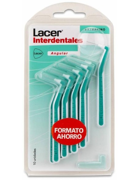 Lacer Cepillo Interdental Angular Extrafino, 10 Uds