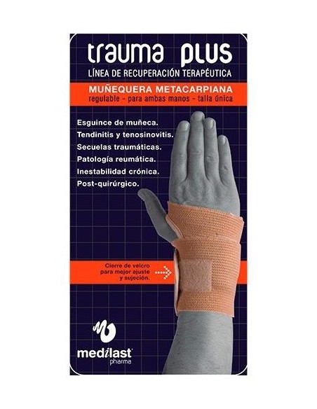 Medilast Trauma Plus Muñequera Metacarpiana Beige T-Única 1Ud