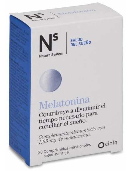 Ns Melatonina 1,95 Mg Sabor Naranja, 30 Comprimidos