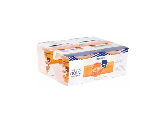Nestlé Resource Agua Gelificada Naranja 4Uds