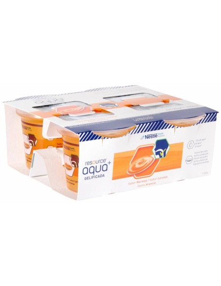Nestlé Resource Agua Gelificada Naranja 4Uds