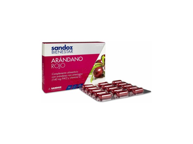 Sandoz Bienestar Arándano Rojo Cranberry 30Cáps
