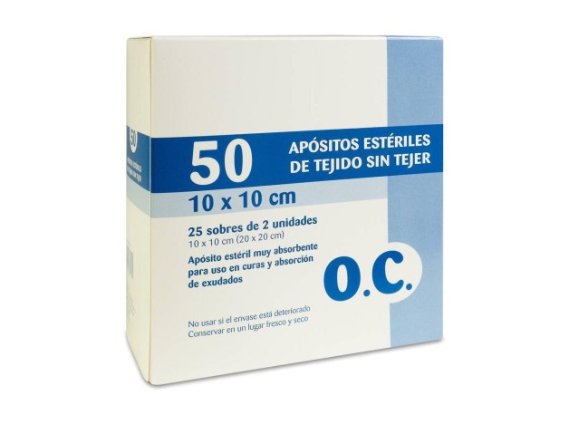 O.C Compresa Estéril Tejido Sin Tejer 10Cmx10Cm...