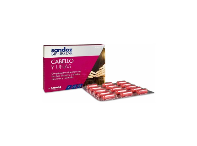Sandoz Bienestar Cabello Y Uñas, 30 Cápsulas