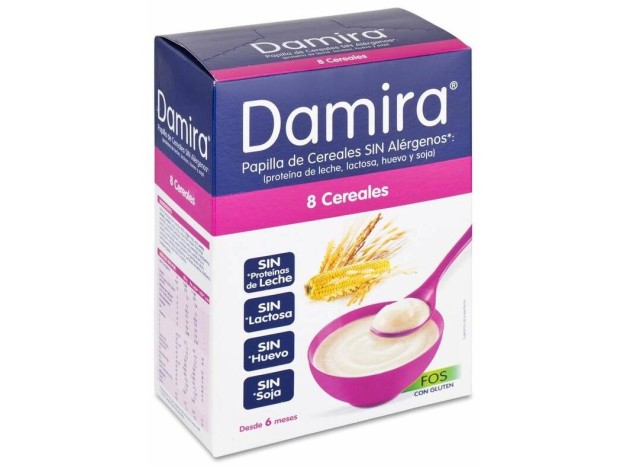 Damira Papilla 8 Cereales Fos, 600 G