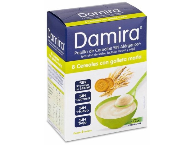 Damira Papilla 8 Cereales Con Galleta Fos, 600 G