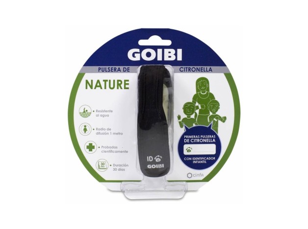 Goibi Nature Pulsera De Citronella Negra, 1 Ud