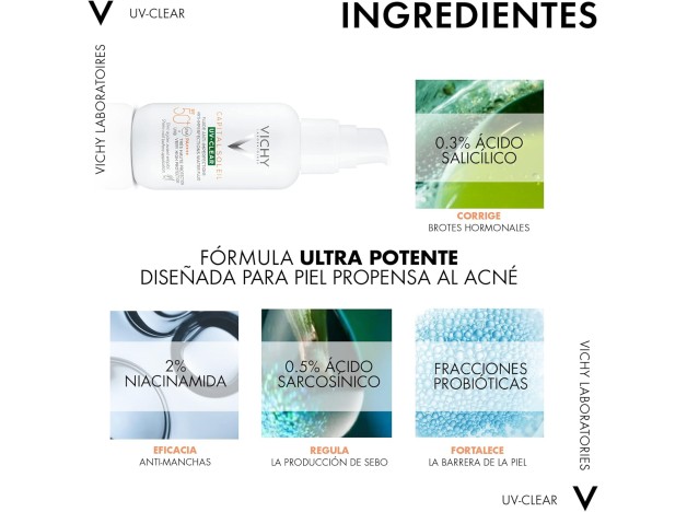Vichy Solar Cara UV-Clear SPF50+ 40 ml