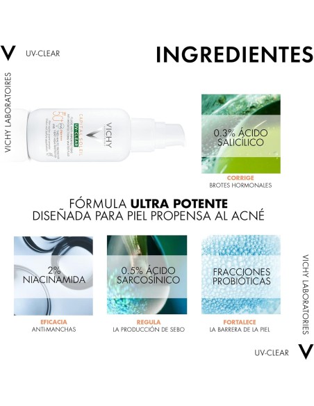Vichy Solar Cara UV-Clear SPF50+ 40 ml