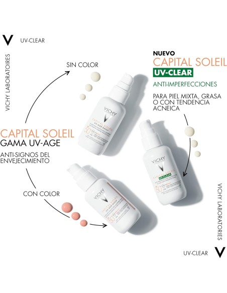 Vichy Solar Cara UV-Clear SPF50+ 40 ml