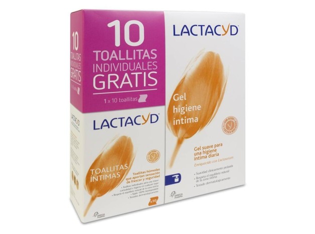 Lactacyd Pack Gel Higiene Íntima 400Ml + Toallitas
