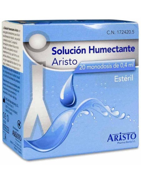 Aristo Solución Humectante 0.4 Ml, 20 Monodosis