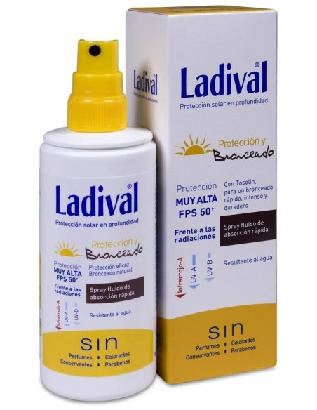 Ladival Protección Y Bronceado Spray Spf 50+, 150 Ml