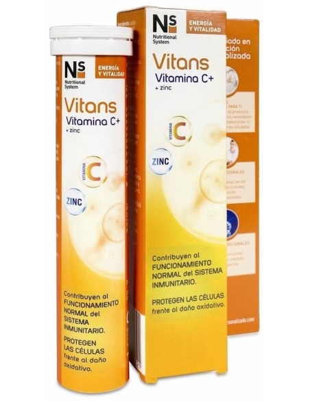 Ns Vitans Vitamina C+Zinc 20 Comp Eferv Limon