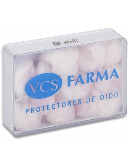 Vcs Pharma Tapones Oído Cera Y Algodón, 12 Uds