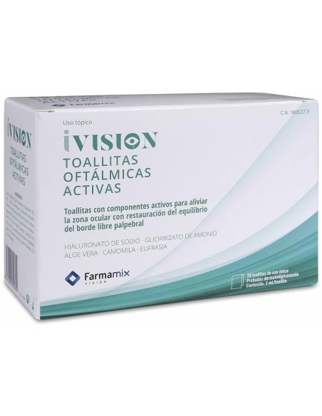 Ivision Toallitas Activas, 20 Uds