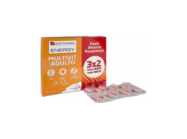 Forté Pharma Energy Multivit Adulto, 84 Uds