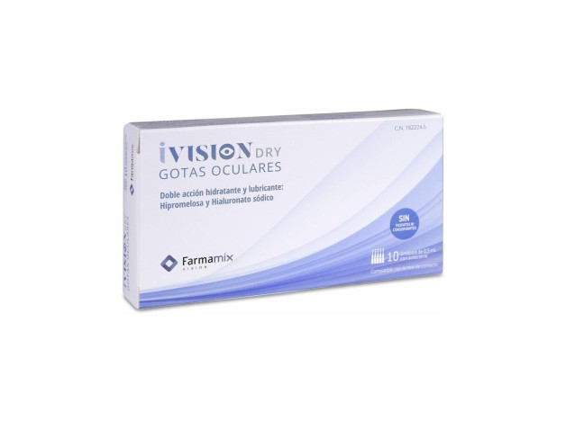 Ivision Dry Grotas Oculares Unidosis 20X0.5 Ml