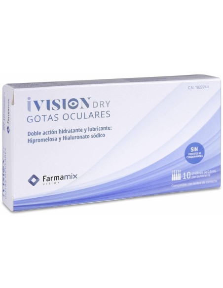 Ivision Dry Grotas Oculares Unidosis 20X0.5 Ml