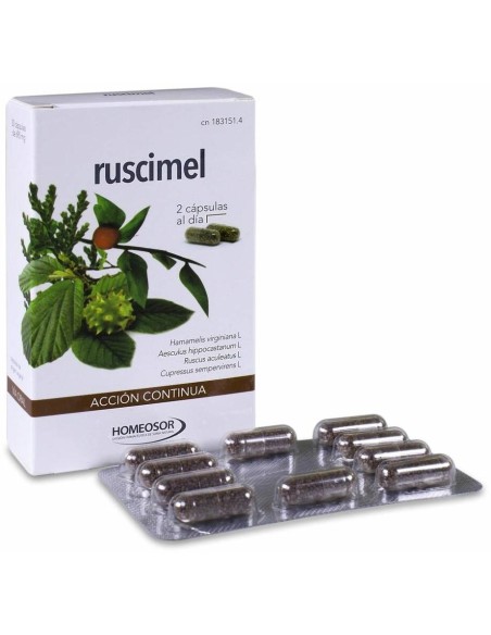 Homeosor Ruscimel, 30 Cápsulas