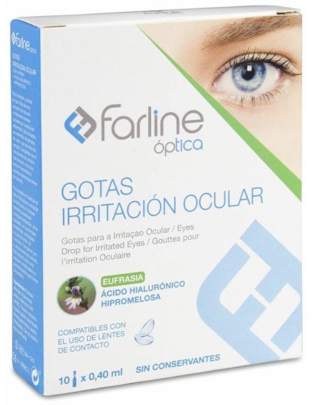 Farline Gotas Irritación Ocular Con Eufrasia Y Ah, 10 Uds