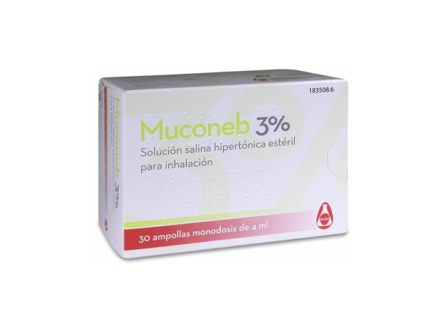 Muconeb 3% Solución Salina, 30 Ampollas