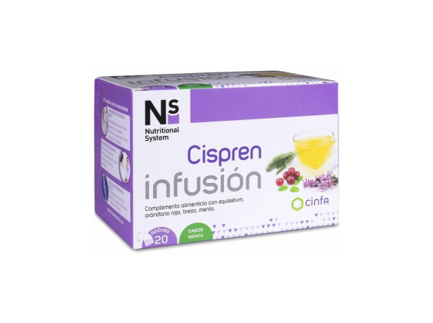 Ns Cispren Infusión Sabor Menta, 20 Sobres