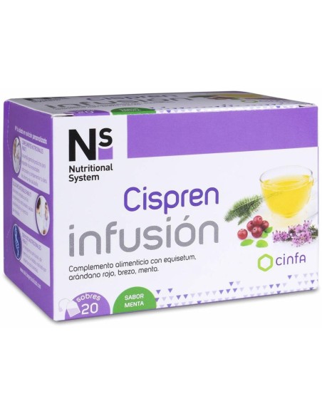 Ns Cispren Infusión Sabor Menta, 20 Sobres