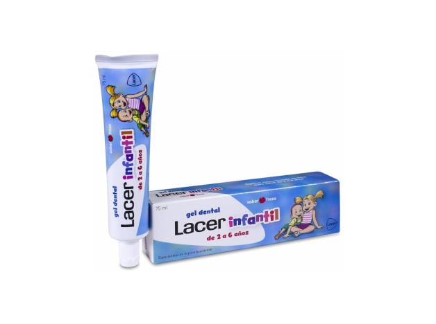 Lacer Infantil Gel Dental Sabor Fresa, 75 Ml