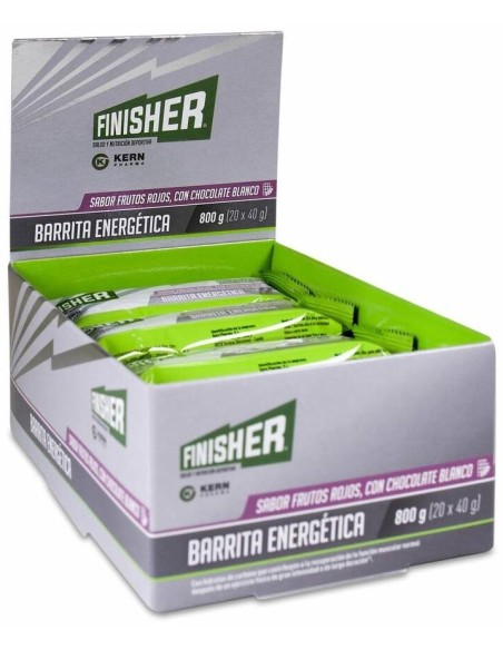 Finisher Barritas Energéticas Chocolate Blanco Y Frutos Rojos 20Uds