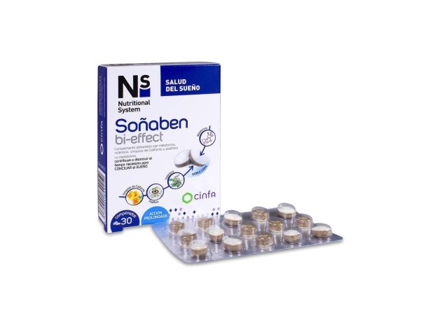 Ns Soñaben Bi-Effect Melatonina 1,85Mg 30 Comp