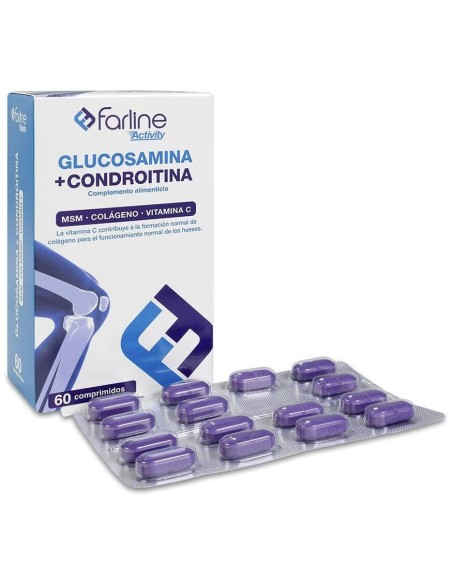 Farline Glucosamina Y Condroitina, 60 Comprimidos
