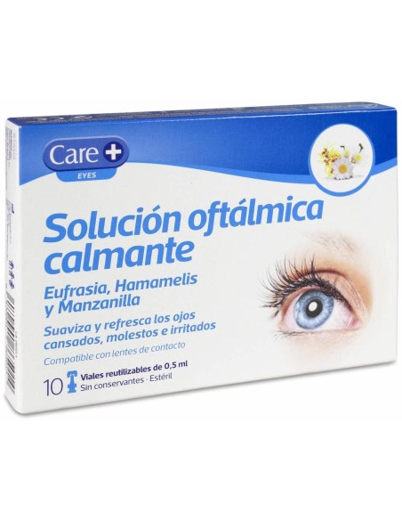 Care+ Solución Oftálmica Calmante, 10 Viales