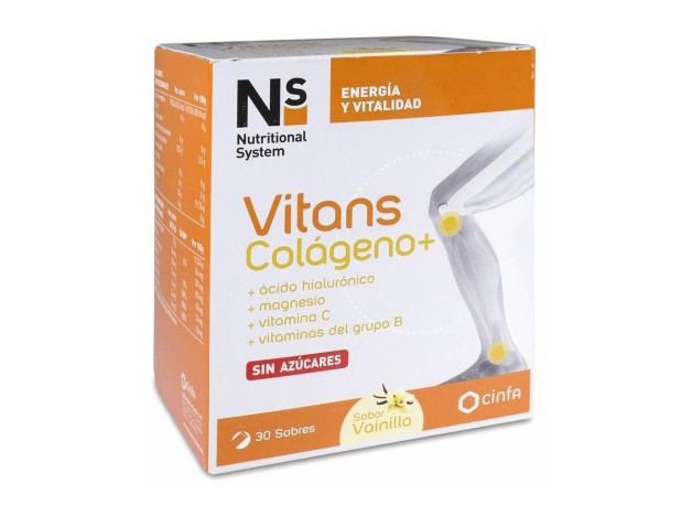Ns Vitans Colágeno+ Vainilla, 30 Sobres