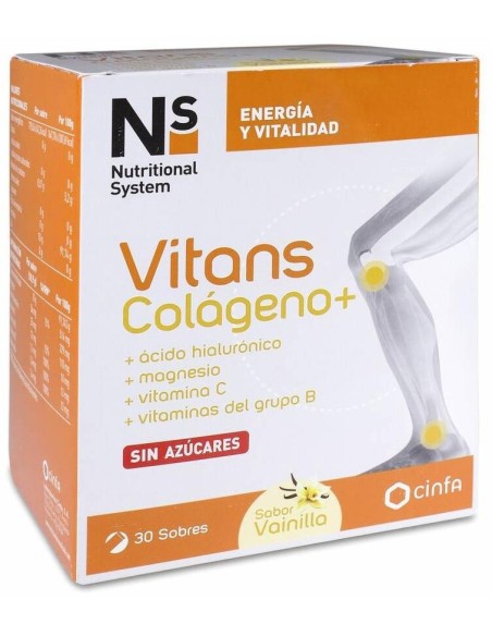 Ns Vitans Colágeno+ Vainilla, 30 Sobres