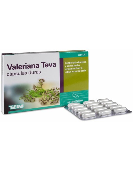 Valeriana Teva 200 Mg, 60 Cápsulas