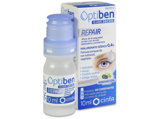 Optiben Ojos Secos Repair Multidosis, 10 Ml