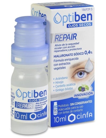 Optiben Ojos Secos Repair Multidosis, 10 Ml