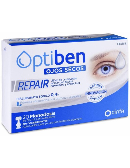 Optiben Ojos Secos Repair 0,5 Ml, 20 Uds