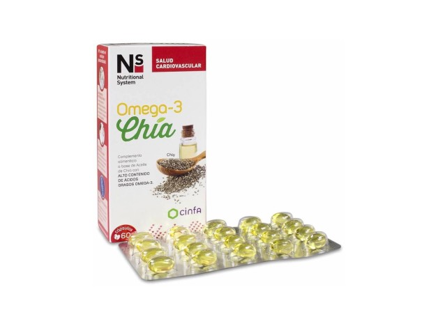 Ns Omega-3 Chía, 60 Cápsulas