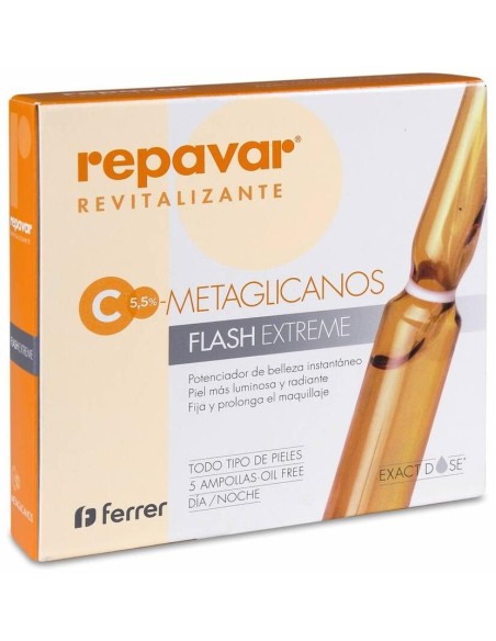 Repavar Revitalizante Ampolla Efecto Flash, 5 Ampollas