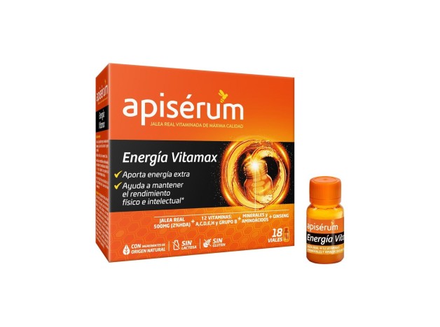 Apisérum Energía Vitamax Viales, 18 Viales