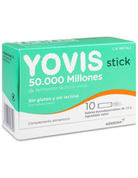 Yovis Stick 10 Sobres Bucodispersables