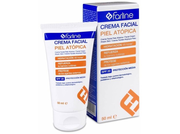 Farline Crema Facial Piel Atópica Spf 20, 50 Ml